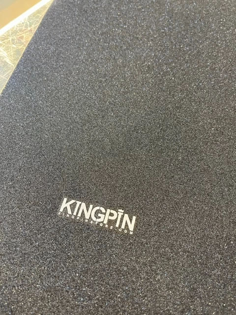 KINGPIN GRIP TAPE PERFORATED SMALL LOGO PRINT BLACK AUSTRALIAN SELLER 5 KINGPIN GRIP TAPE PERFORATED SMALL LOGO PRINT BLACK AUSTRALIAN SELLER - Image 3