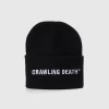 CRAWLING DEATH EMBROIDERED LOGO BEANIE BLACK OSFA