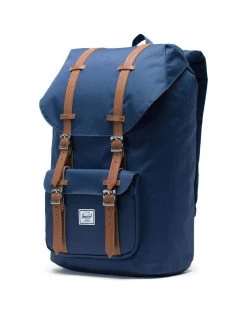 HERSCHEL LITTLE AMERICA NAVY / TAN BACKPACK BACK PACKS BAG 10014-00007-OS