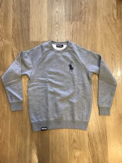 99 DEGREES - Reaper Crew Neck Sweater Jumper Grey Marle Pull Over [Size: L] -Skateboard Equipment Store 40526 2