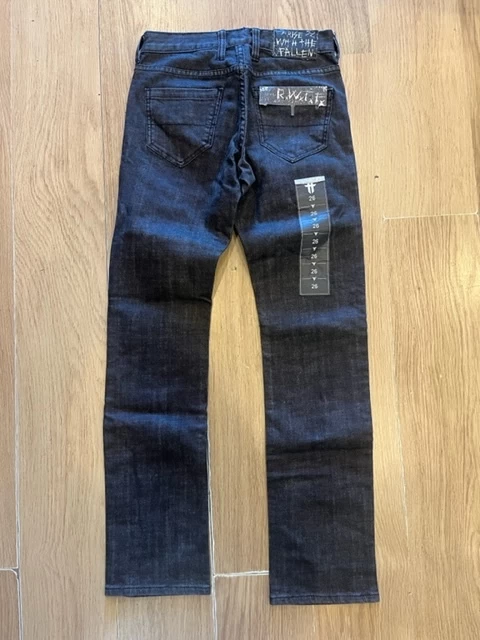 Fallen Premium Denim Black Wash Size 26 Jeans Pants Slim Fit 4 Fallen Premium Denim Black Wash Size 26 Jeans Pants Slim Fit - Image 2