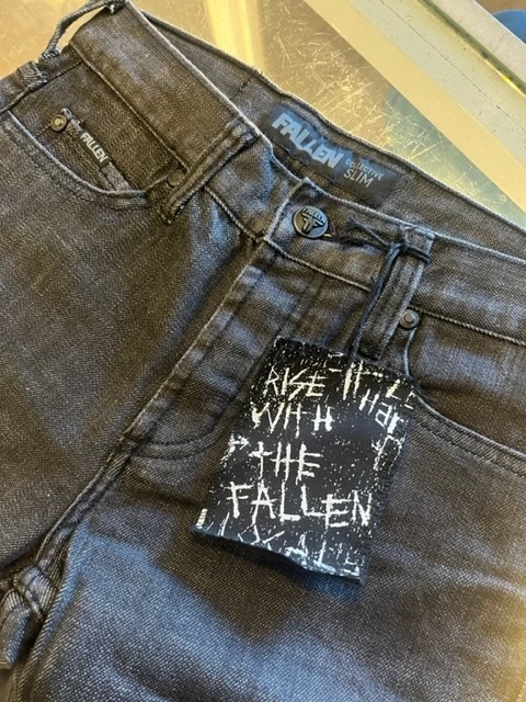 Fallen Premium Denim Black Wash Size 26 Jeans Pants Slim Fit 5 Fallen Premium Denim Black Wash Size 26 Jeans Pants Slim Fit - Image 3