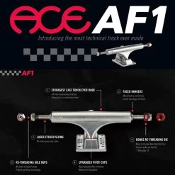 ACE TRUCKS RAW POLISHED AF1 80 10" FREE POSTAGE AUSTRALIAN SELLER Set Of 2 Trucks -Skateboard Equipment Store 40953 2