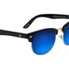 GLASSY MORRISON POLARIZED BLACK BLUE MIRROR BLACK SUNGLASSES SHADES SUNNIES SKATE SURF -Skateboard Equipment Store 40969