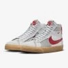 Nike SB Zoom Blazer Mid Premium Summit White / University Red US Mens Skate Shoes | FD5113 100