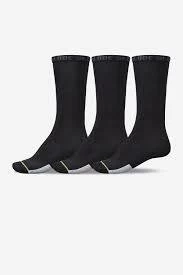 GLOBE CREW SOCKS 3 PACK Low Impact Black MENS SIZE 7 - 11 5 GLOBE CREW SOCKS 3 PACK Low Impact Black MENS SIZE 7 - 11 - Image 3