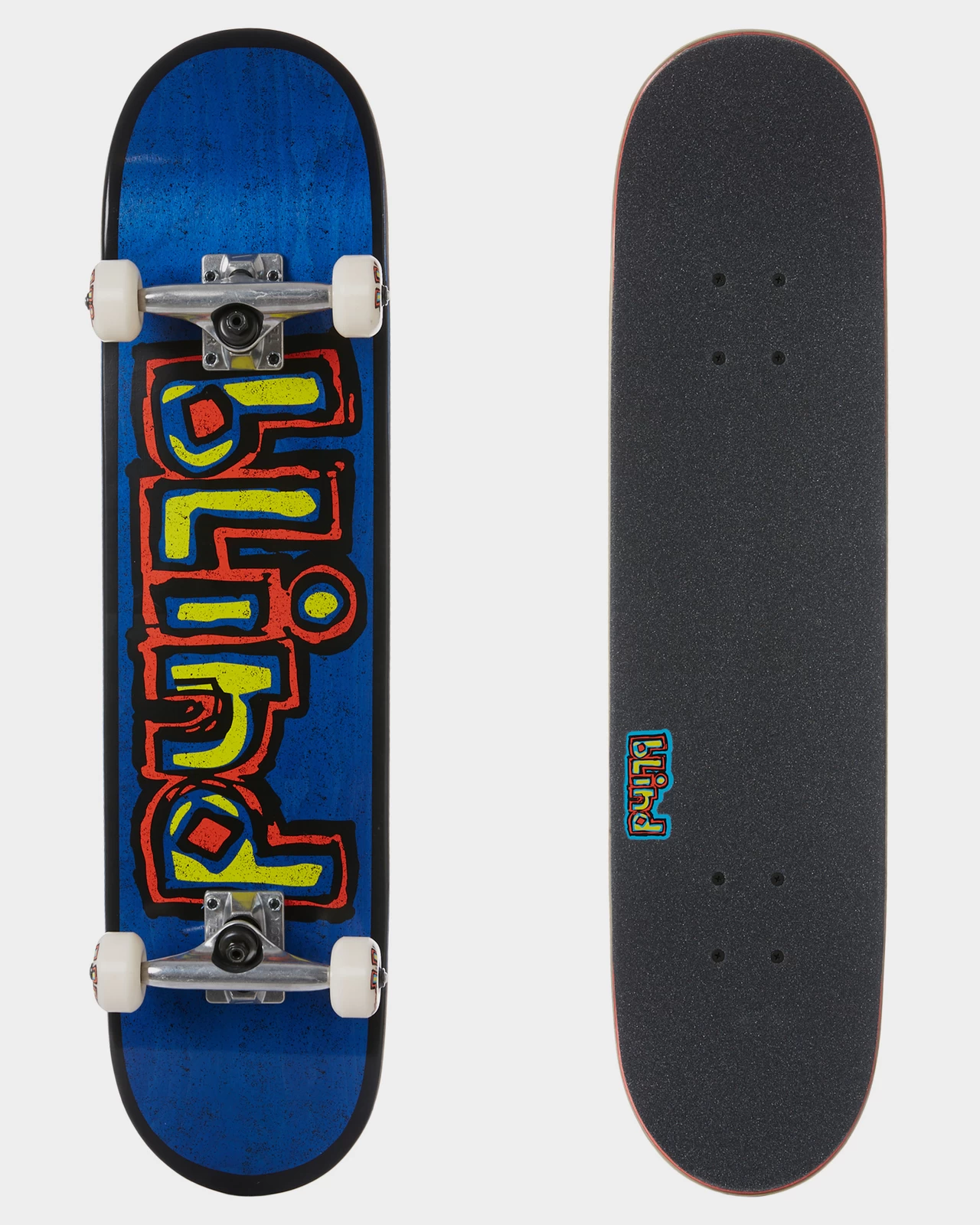 Blind Skateboard 7.625" OG BOX Complete SKATE BLACK / BLUE 3 Blind Skateboard 7.625" OG BOX Complete SKATE BLACK / BLUE