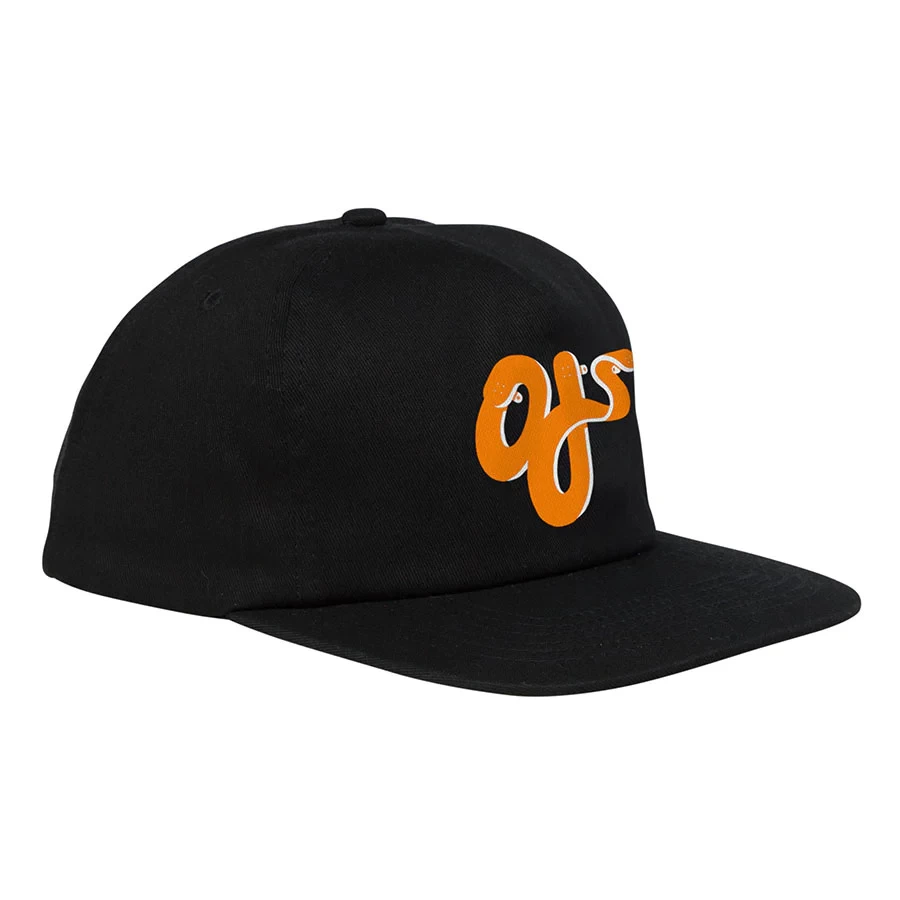 OJ Wheels - Star Mid Profile Snap Back Hat Black Cap OSFA 3 OJ Wheels - Star Mid Profile Snap Back Hat Black Cap OSFA