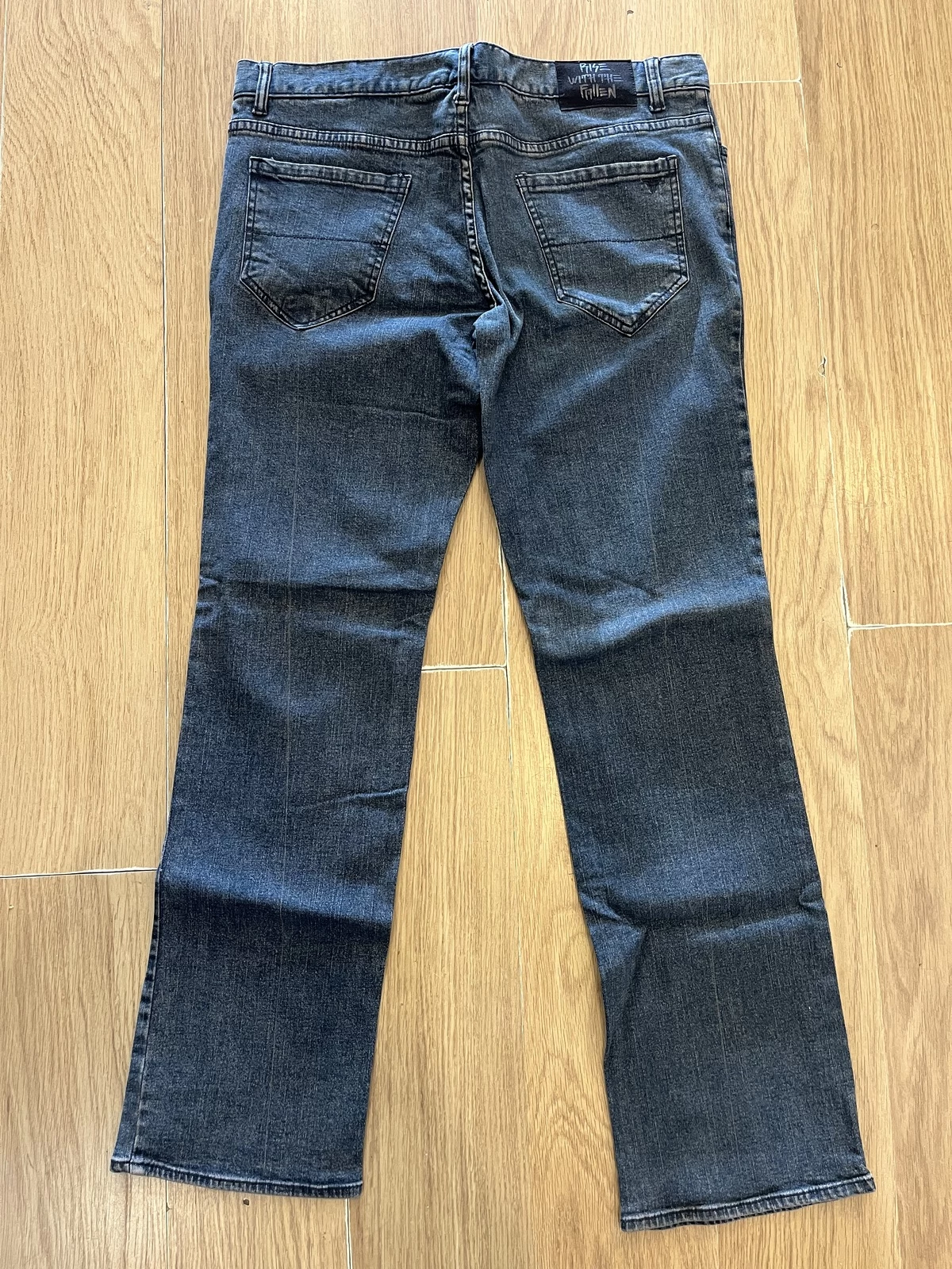 Fallen Premium Denim Black Indigo Wash Jeans Pants Slim Fit 4 Fallen Premium Denim Black Indigo Wash Jeans Pants Slim Fit - Image 2