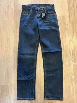 Fallen Premium Denim Indigo Blue Jeans Pants Slim Fit Size 28