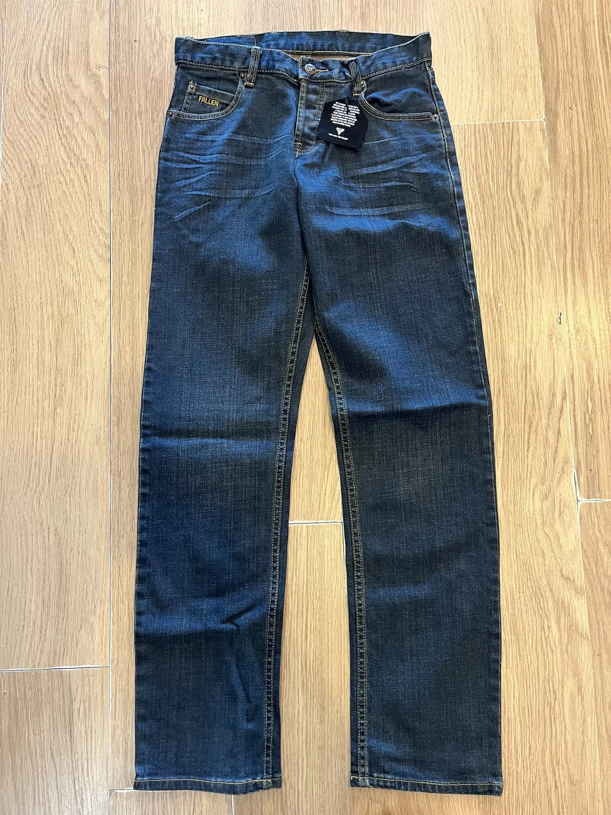 Fallen Premium Denim Indigo Blue Jeans Pants Slim Fit Size 28 3 Fallen Premium Denim Indigo Blue Jeans Pants Slim Fit Size 28