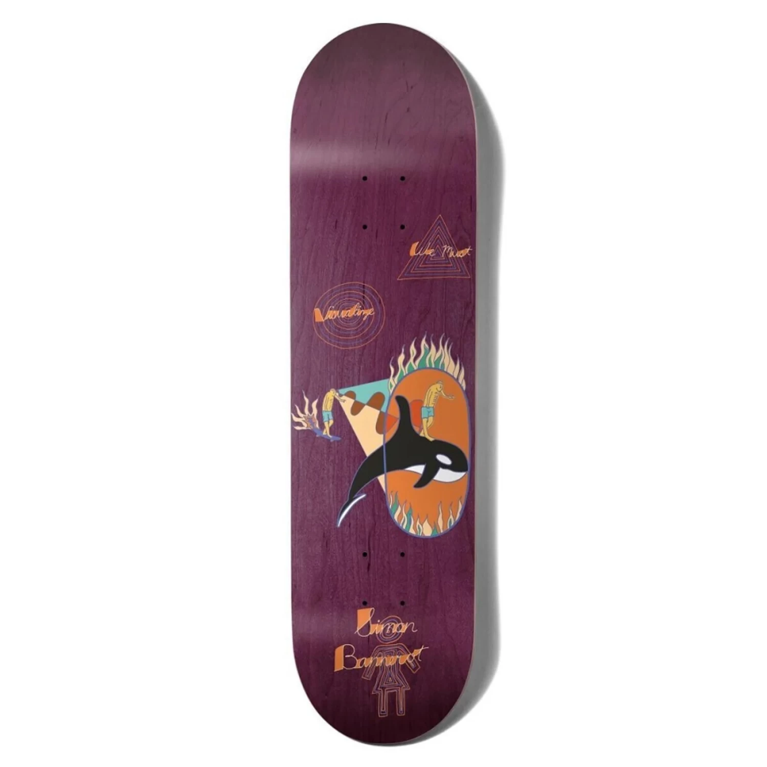 Girl - Simon Bannerot 8.0" X 31.875" We Must Visualize Deck Skateboard Skate Board 4 Girl - Simon Bannerot 8.0" X 31.875" We Must Visualize Deck Skateboard Skate Board - Image 2
