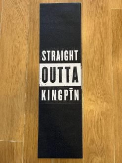 KINGPIN GRIP TAPE Straight Outta Kingpin BLACK WHITE 9 X 33 INCH AUSTRALIAN SELLER