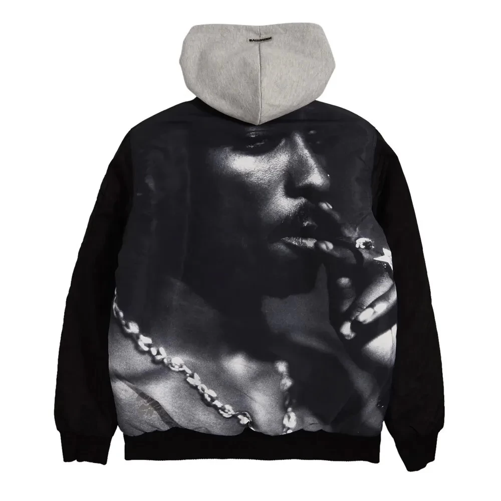 Primitive - Tupac Platinum Bomber Jacket Black 4 Primitive - Tupac Platinum Bomber Jacket Black - Image 2