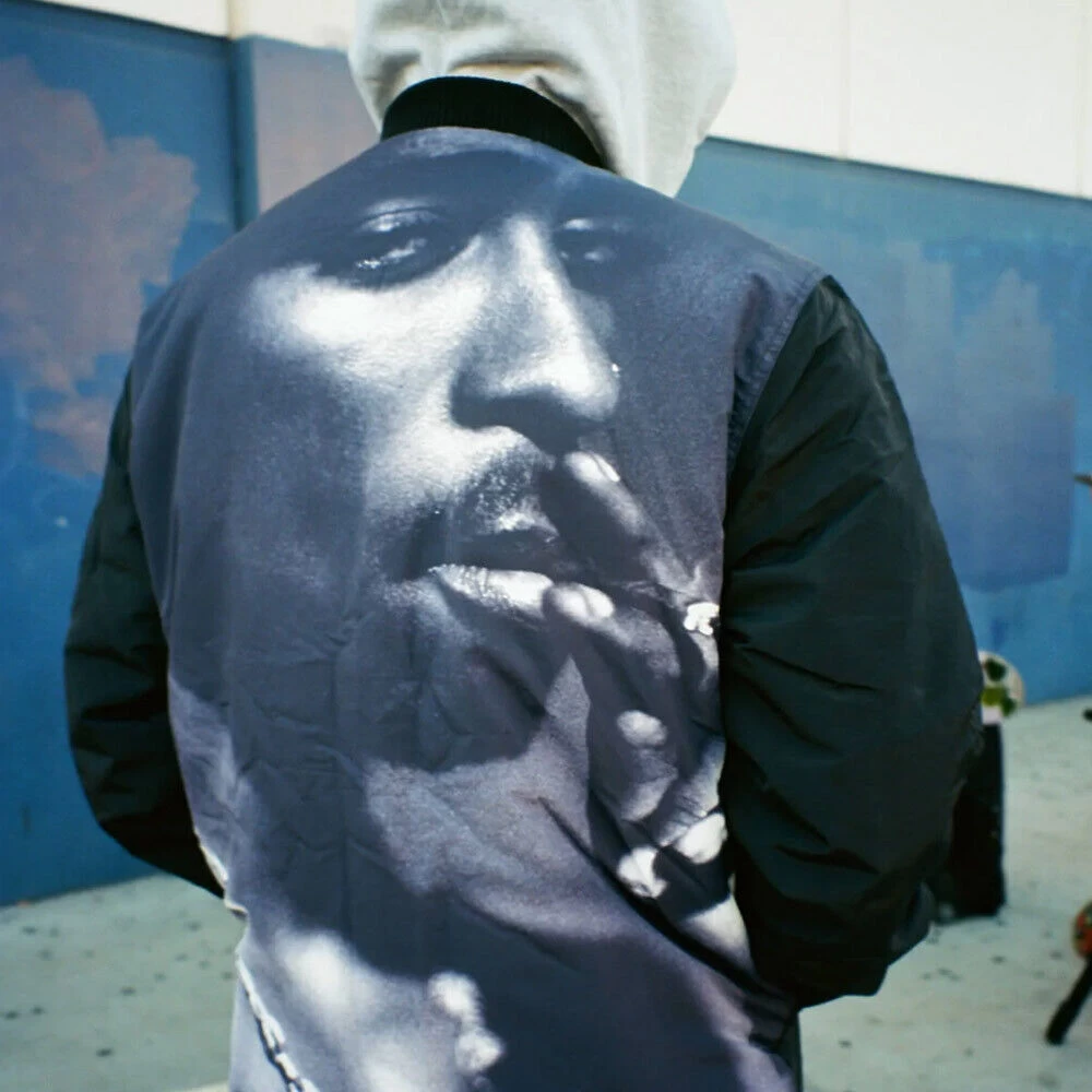 Primitive - Tupac Platinum Bomber Jacket Black 6 Primitive - Tupac Platinum Bomber Jacket Black - Image 4