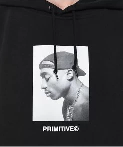 Primitive - Tupac No Changes Hood Black Hoody 5 Primitive - Tupac No Changes Hood Black Hoody -Skateboard Equipment Store 41588 1