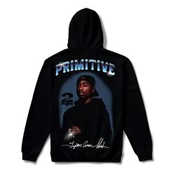Primitive - Tupac No Shine II Hood Black Hoody Hoodies -Skateboard Equipment Store 41593 3