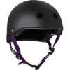 S1 S-ONE Lifer Helmet - Matte BLACK / PURPLE Straps [Size: M] -Skateboard Equipment Store 41765