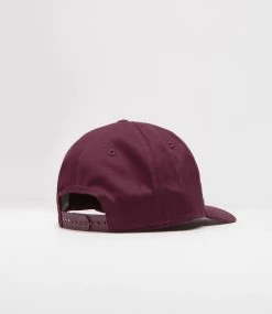 Polar Stretch Logo Twill Jake DARK WINE Panel Cap Hat -Skateboard Equipment Store 41804 1