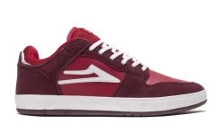 Lakai Telford Low Suede Skate Shoes Burgundy Suede New Skate Shoe US Mens