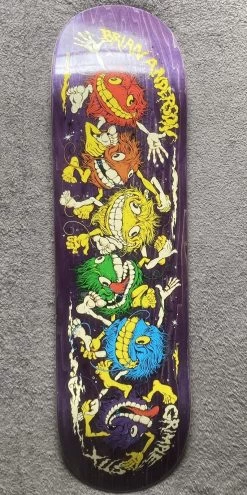 ANTI HERO Grimple Stix BRIAN ANDERSON 8.75" X 32.55" ANTIHERO 14.75" WB ANTI-HERO Purple Stain