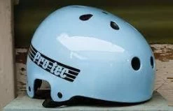 PROTEC HELMET BABY BLUE OLD SCHOOL Classic Skate SKATEBOARD HELMET PRO-TEC OLD SKOOL [Size: L] -Skateboard Equipment Store 41851 1