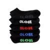 GLOBE KIDS SIZE 2-8 ANKLE STEALTH SOCKS 5 PACK BLACK SKATEBOARD SURF