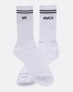 RVCA UNION SOCK WHITE SKATE SURF RUCA SOCKS AUSTRALIAN SELLER -Skateboard Equipment Store N2430
