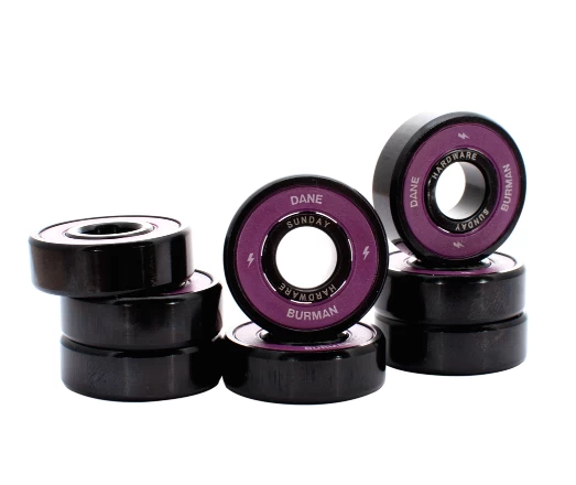 SUNDAY HARDWARE BEARINGS PRO RATED DANE BURMAN SKATEBOARD SKATE CRUISER LONGBOARD BLACK NEW FREE POST KINGPIN SKATE SHOP NEW BLACK 4 SUNDAY HARDWARE BEARINGS PRO RATED DANE BURMAN SKATEBOARD SKATE CRUISER LONGBOARD BLACK NEW FREE POST KINGPIN SKATE SHOP NEW BLACK - Image 2